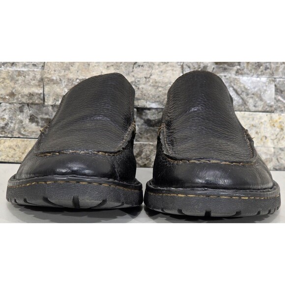 Born Preston Mens Black Leather Loafers Casual Slip On Shoes Opanka 10.5 | 44.5 main image 8